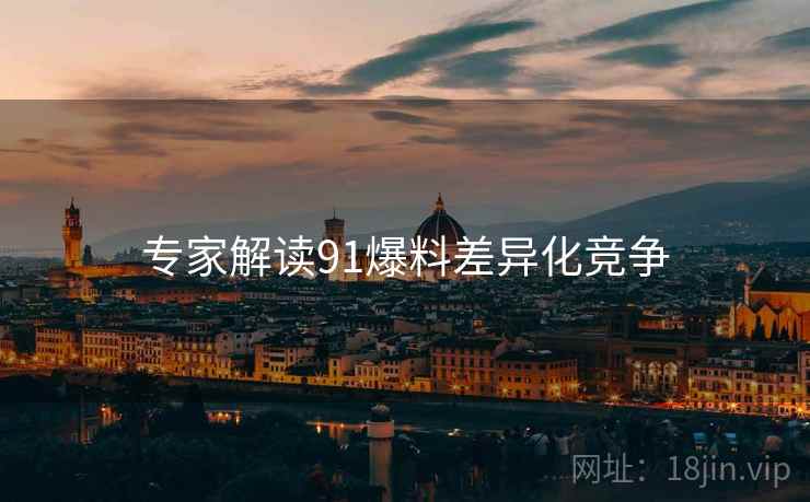 专家解读91爆料差异化竞争