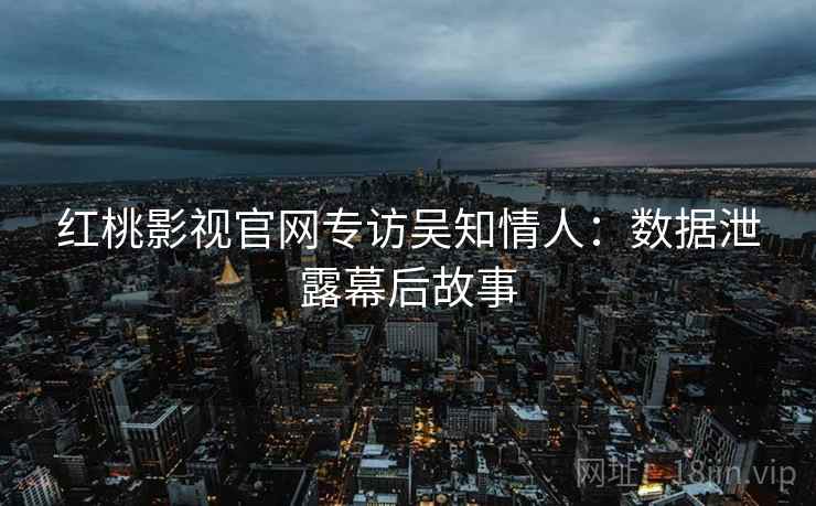 红桃影视官网专访吴知情人：数据泄露幕后故事