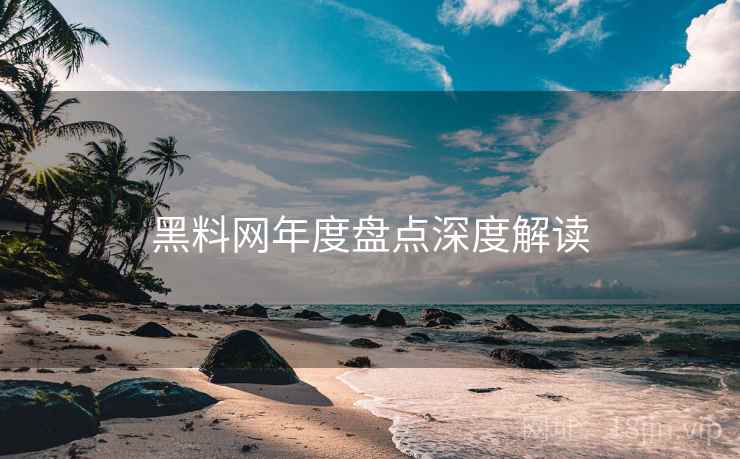 黑料网年度盘点深度解读
