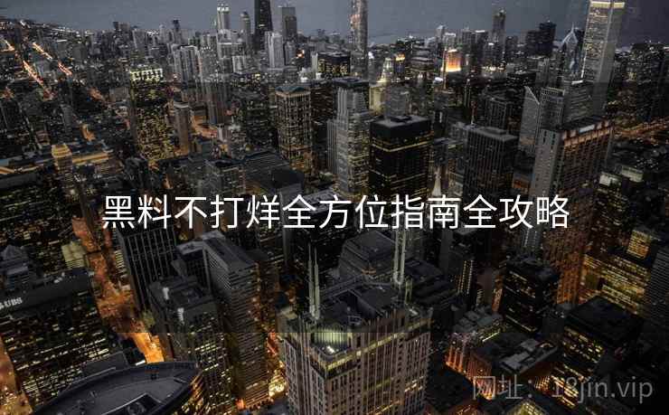 黑料不打烊全方位指南全攻略